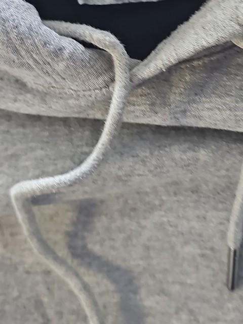 Vintage Champion Reverse Weave Hoodie in Heather Grey - Image 4