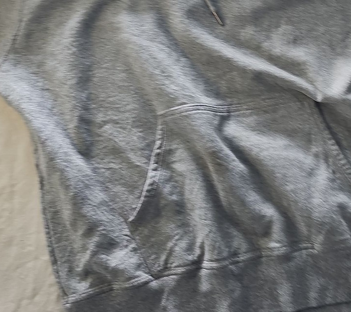 Vintage Champion Reverse Weave Hoodie in Heather Grey - Image 3