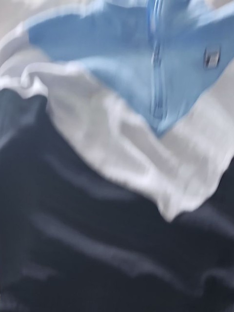 Fila Vintage Style Quarter-Zip Colorblock Sweatshirt – Blue/White/Black