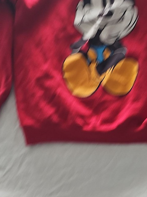 Vintage Mickey & Co. Red Mickey Mouse Sweatshirt – Made in USA – Size Large