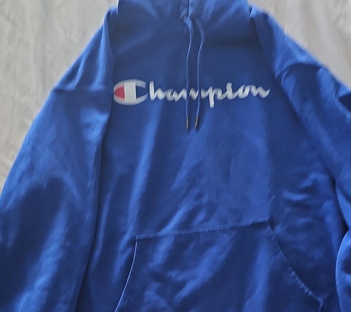 Champion Authentic Athleticwear Cobalt Blue Script Hoodie – Men’s 2XL