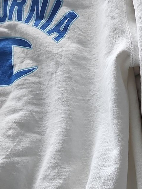 Vintage Champion California Spellout Sweatshirt White Large - Image 6