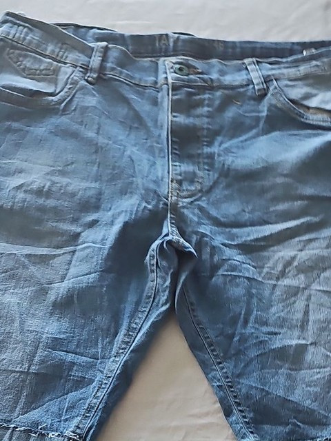 Taco Jeans Men’s Light Wash Distressed Denim Shorts Size 46  354