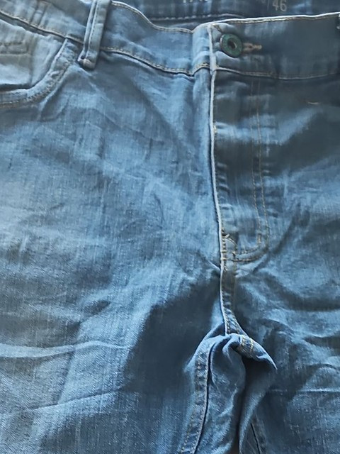Taco Jeans Men's Light Wash Distressed Denim Shorts Size 46 354 - Image 4