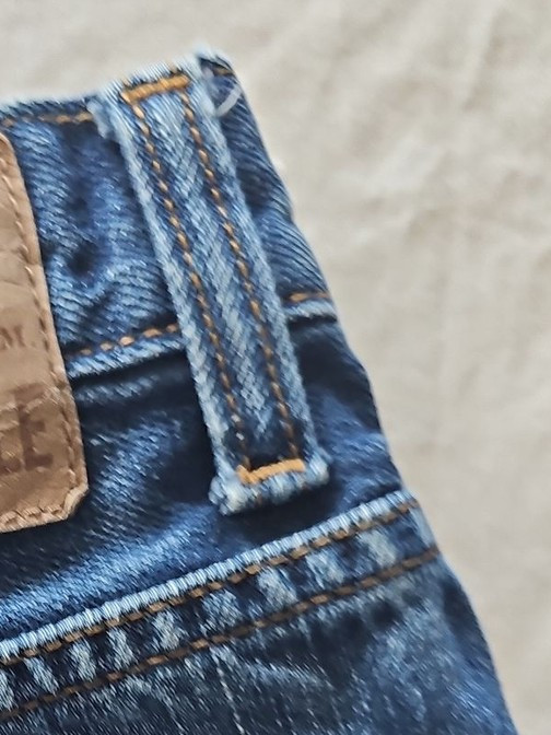Aéropostale Distressed Denim Shorts Dark Wash Vintage Style 346 - Image 5