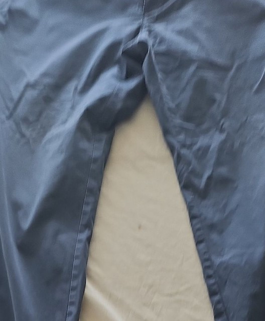 M&S Autograph Regular Fit Stretch Chinos in Steel Blue  304