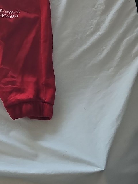 Primark Red Graphic Sweatpants Good Energy XL 298 - Image 3