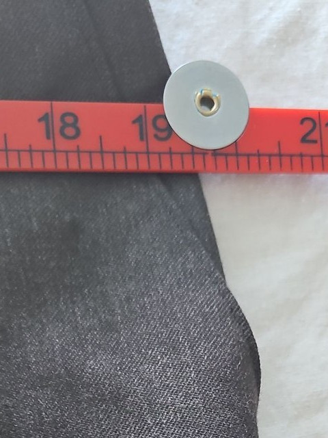 Vintage Black Formal Trousers 38L Mens Dress Pants 290 - Image 7