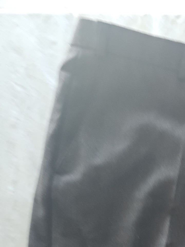 Vintage Black Formal Trousers 38L Mens Dress Pants 290 - Image 4