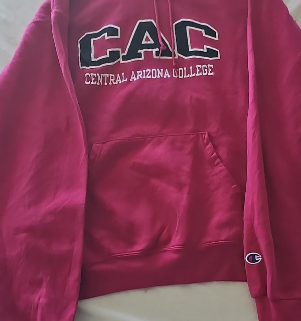 Champion Central Arizona College Hoodie Magenta Medium  285