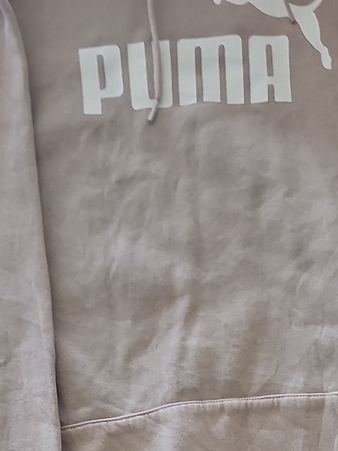 PUMA Women's Essentials Logo Hoodie in Mauve Pink u.s small 278 - Image 4