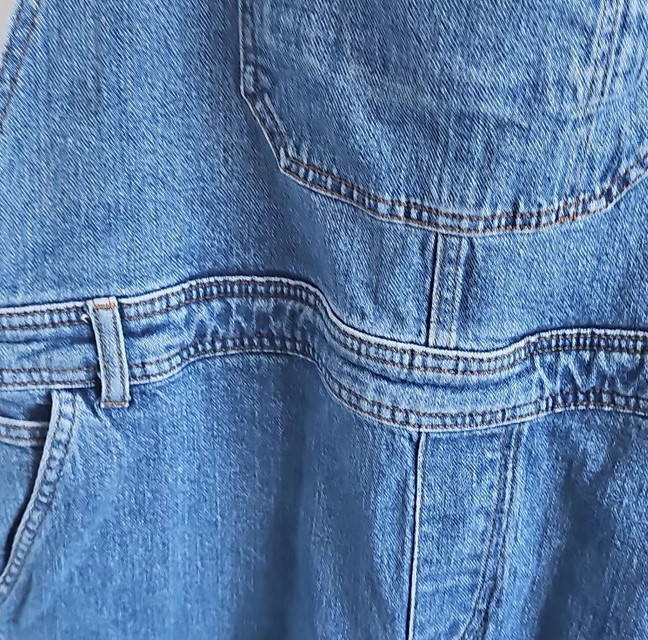 White Stuff Blue Denim Dungarees Size 16R 264 - Image 5