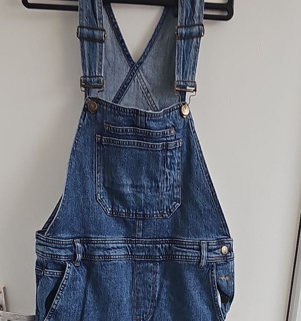 White Stuff Classic Blue Denim Dungarees - Size 10R 260 - Image 3