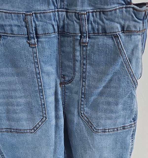No Boundaries Light Wash Denim Overalls 261 - Image 4