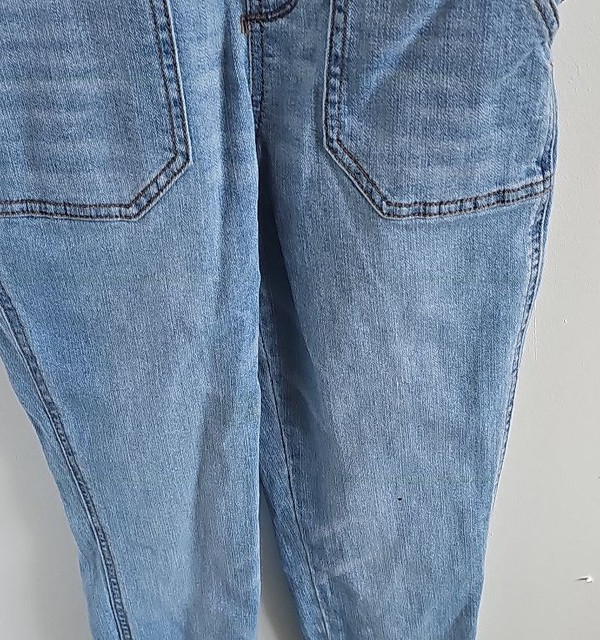 No Boundaries Light Wash Denim Overalls 261 - Image 5