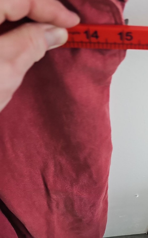 Vintage Style Burgundy Red Corduroy Dungarees Overalls 252 - Image 6
