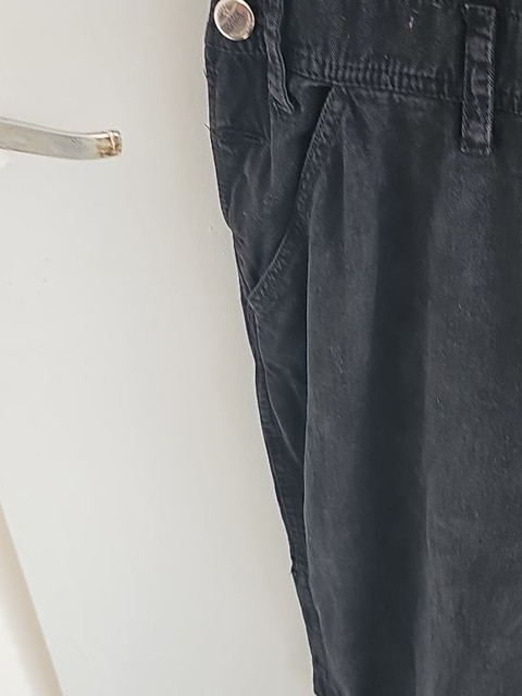 Vintage Speed Control Black Denim Wide Leg Dungarees Overalls 257 - Image 7