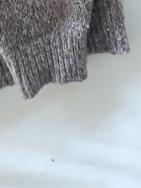 Next Men's Knitted Borg-Lined Hoodie in Mottled Brown 294 - Image 5