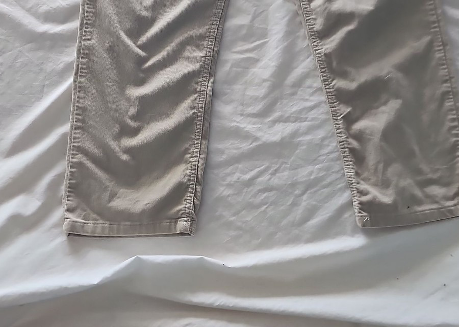 Vintage Beige Corduroy Straight Leg Trousers 247 - Image 3