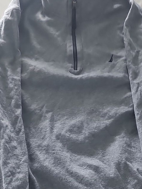 Nautica Men’s Heather Grey Quarter-Zip Fleece Pullover  25