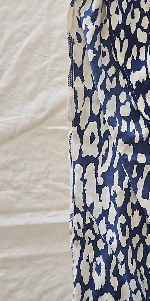 QUIZ Navy and Cream Animal Print Square Neck Wrap Midi Dress - NWT - Image 5