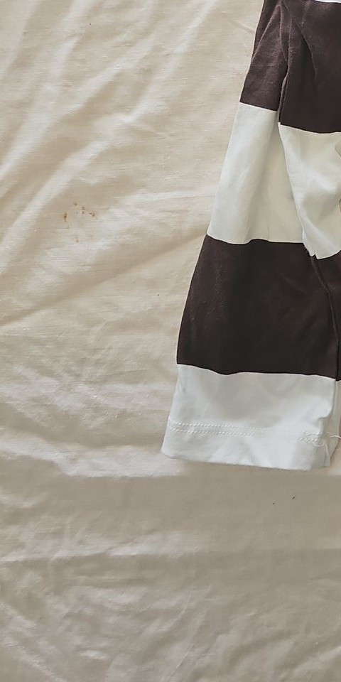 New Look Brown and White Striped Long Sleeve Rugby Shirt - Image 5