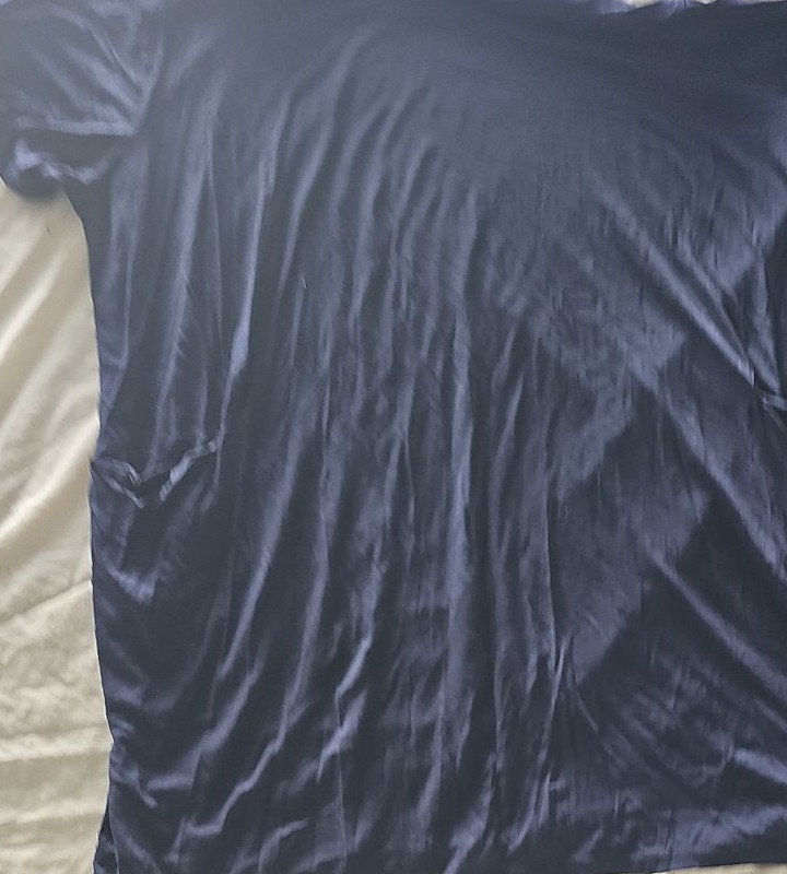 Ponte a Roma Fashion Navy Blue Oversized T-Shirt Dress