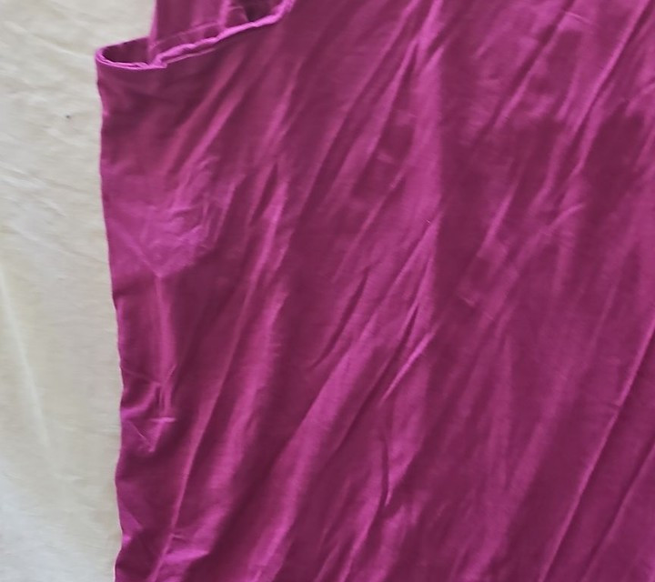 New Porte A Porte Magenta Oversized Pocket T-Shirt Dress - Image 6
