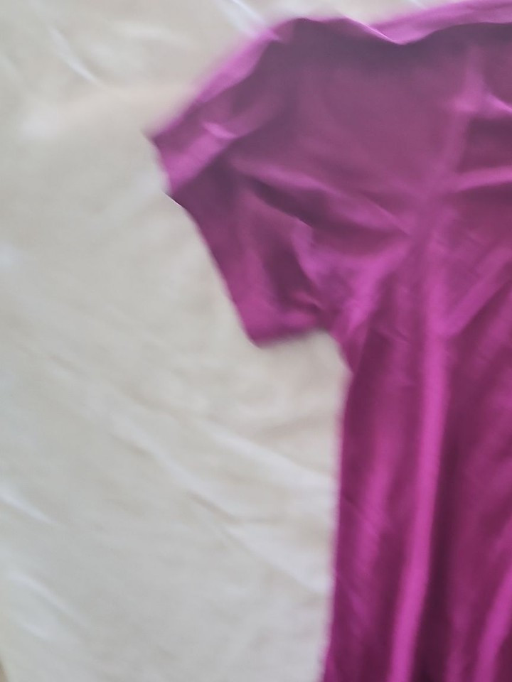 New Porte A Porte Magenta Oversized Pocket T-Shirt Dress - Image 4