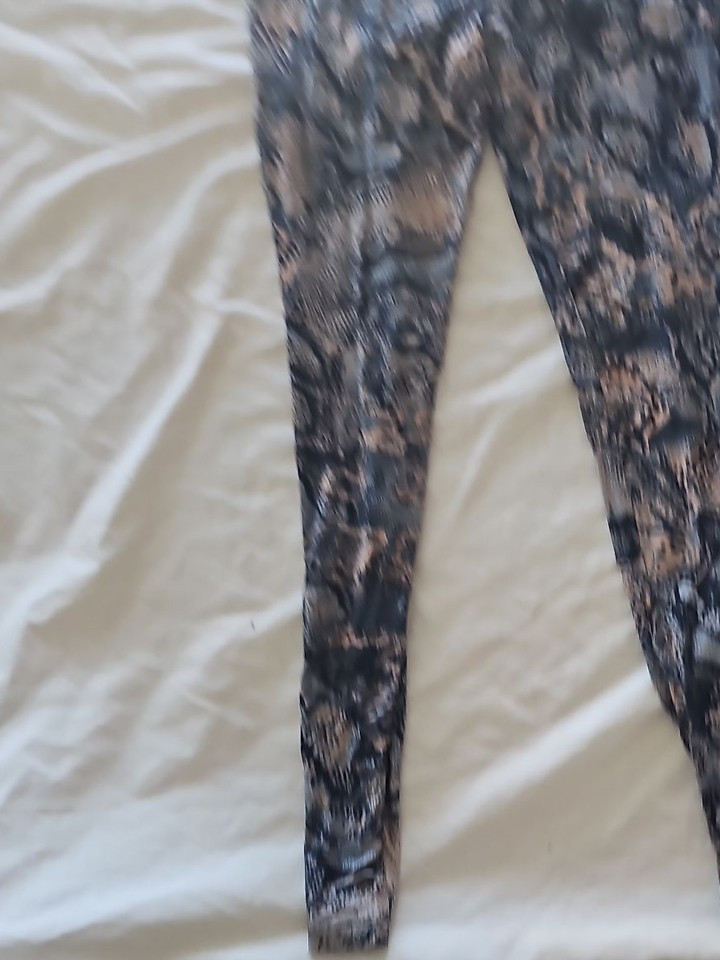 Papaya Matalan Snakeskin Print Leggings Size 10 NWT - Image 3