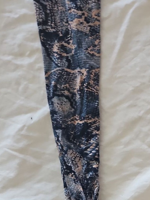 Papaya Matalan Snakeskin Print Leggings Size 10 NWT - Image 6