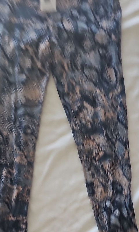 Papaya Matalan Snakeskin Print Leggings Size 10 NWT