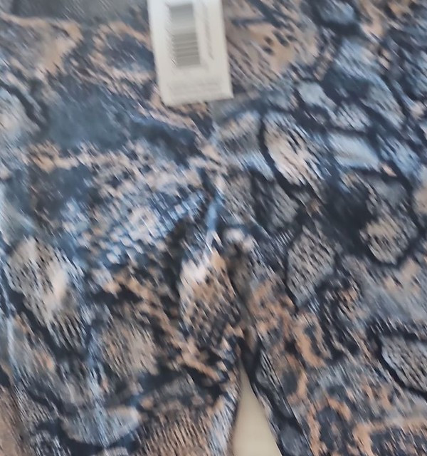 Papaya Matalan Snakeskin Print Leggings Size 10 NWT - Image 4