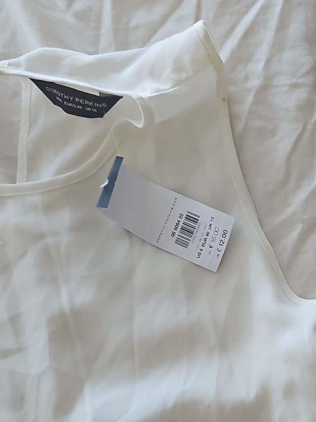 Dorothy Perkins White Sleeveless Blouse with Tags - Image 6