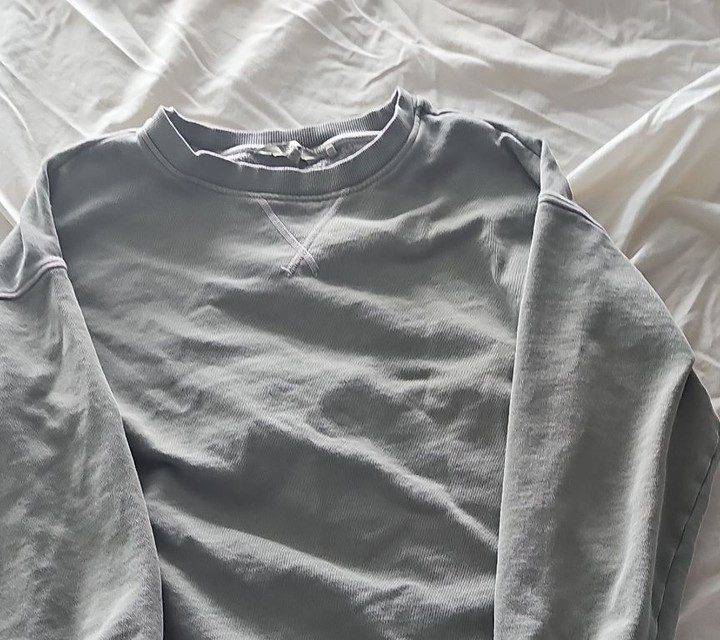 Next Vintage Wash Sage Green Crewneck Sweatshirt - Image 3