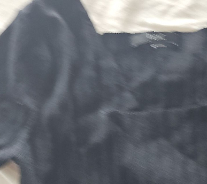 Next Black Ribbed Square Neck Short Sleeve Top - Image 4