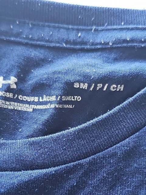 Under Armour Men's Navy Blue HeatGear Training T-Shirt - Size Small - Image 5