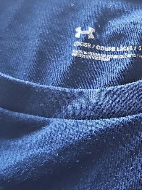 Under Armour Men's Navy Blue HeatGear Training T-Shirt - Size Small - Image 4