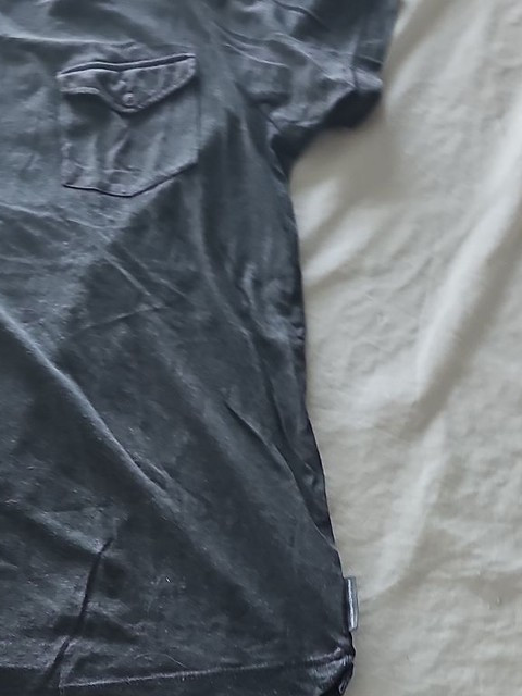 French Connection Men's Black Pocket T-Shirt Size Large 343 - Image 4