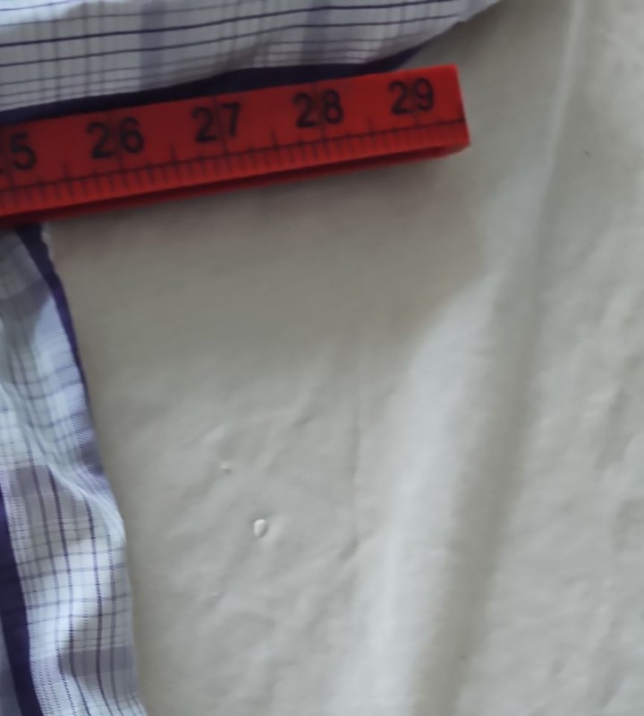 Cotton Traders Men's 2XL Purple Striped Short Sleeve Shirt 344 - Image 7