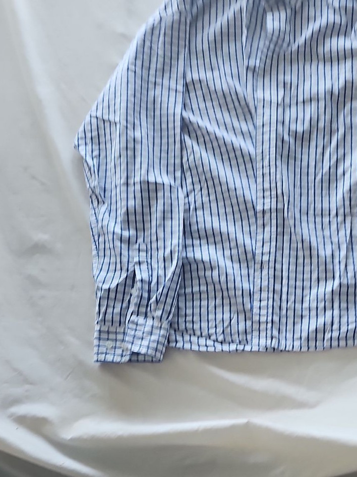 Cotton Traders Blue Check Button-Down Shirt 3XL  345