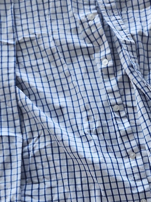 Cotton Traders Blue Check Button-Down Shirt 3XL 345 - Image 5