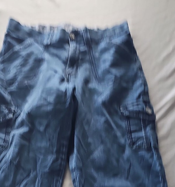 Vintage Lee Denim Cargo Capri Shorts Y2K Style  363