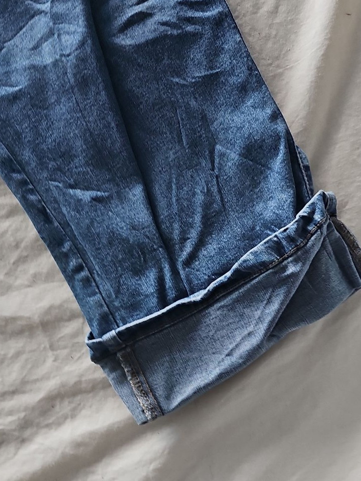 Vintage Lee Women's Blue Denim Cropped Capri Jeans 364 - Image 6