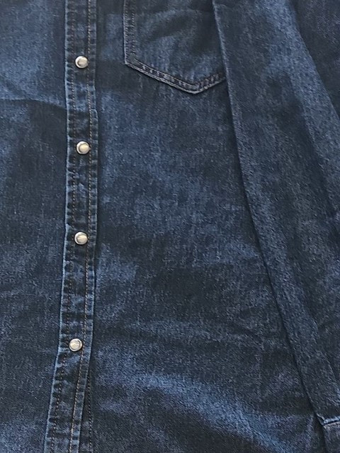 Peacocks Women's Indigo Blue Western Denim Shirt Size 8 376 - Image 5