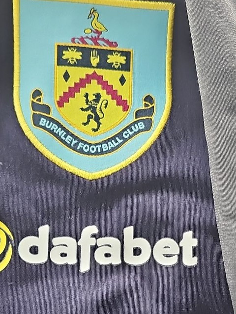 Puma Burnley FC Training Track Jacket Navy Grey Size L 399 - Image 4