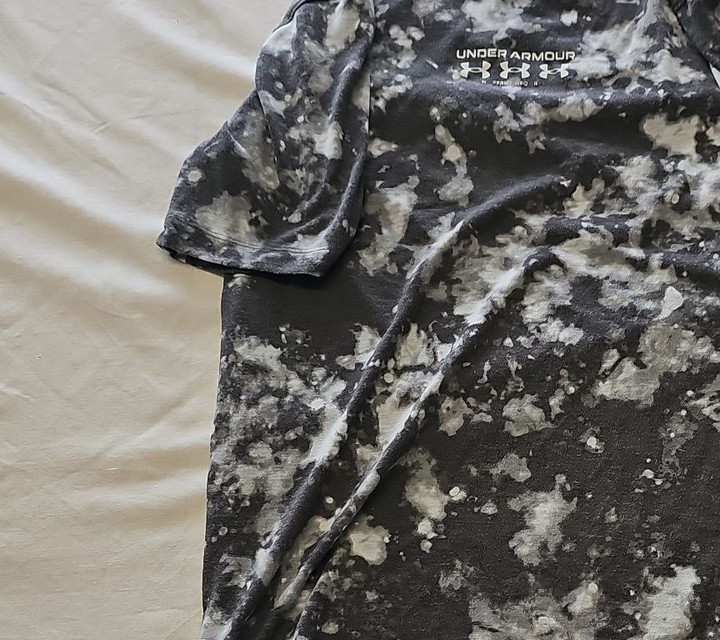 Under Armour Project Rock Men's Dye Print Training T-Shirt - Small 406 - Image 3
