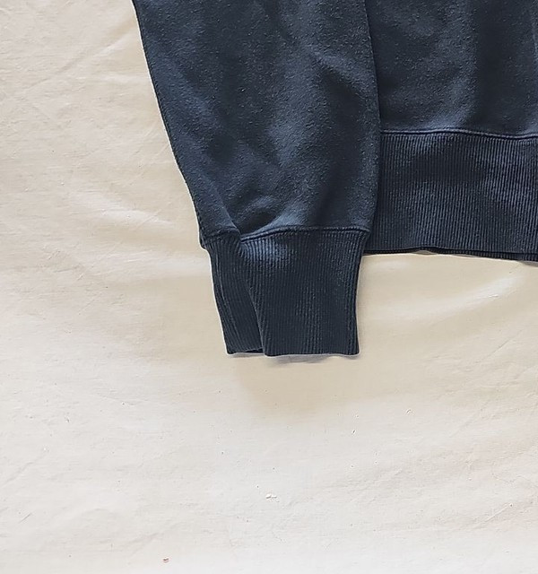Vintage Nike Embroidered Swoosh Crewneck Sweatshirt Navy Blue 405 - Image 5