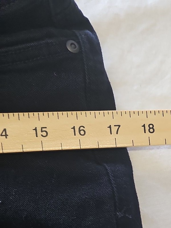 H&M Organic Cotton Skinny Jeans in Jet Black - W34 L30 419 - Image 9