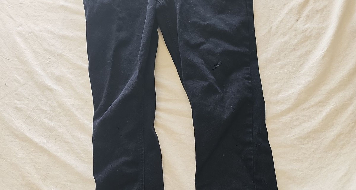 H&M Organic Cotton Skinny Jeans in Jet Black - W34 L30 419 - Image 6